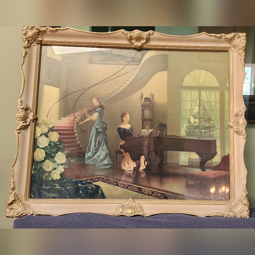 Vintage Morning Melodies Framed Print R Brownell McGrew